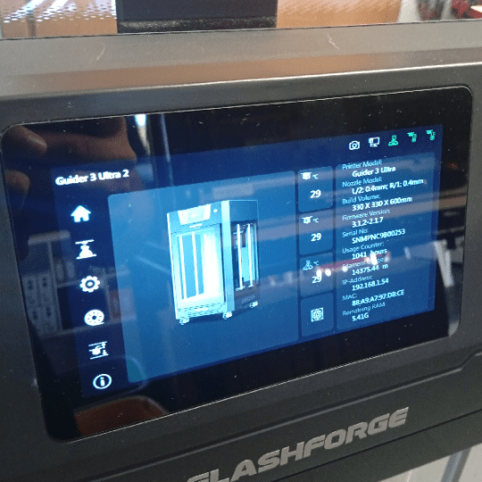 Sharebot Guider 3 Ultra Usata 1040 Ore