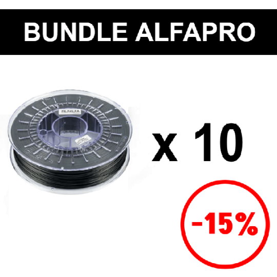 Bundle 10 bobine Filoalfa Alfapro Nero -15%